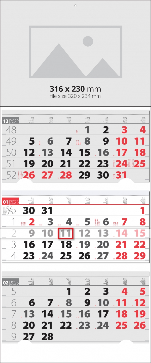 Работен календар Елит за 2023 година